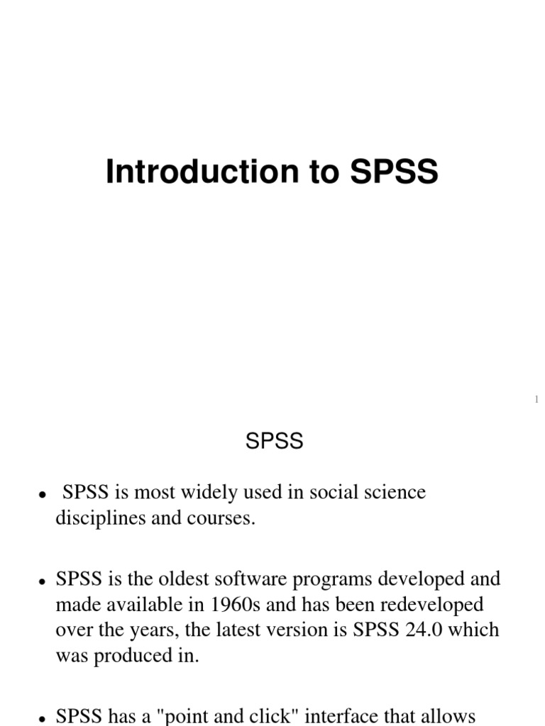 Introduction to SPSS for Beginners | PDF | Spss | Microsoft Excel