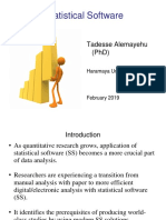 Statistical Software: Tadesse Alemayehu (PHD)