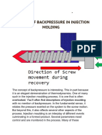 The Role of Back Pressure in Injection Moulding