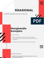 Sop Operasional: Set Up Kafe-Capital Budget Dan Proforma Profit & Lost