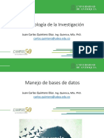 Metodología de La Investigación: Juan Carlos Quintero Díaz