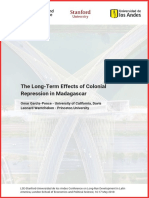 The Long-Term Effects of Colonial Repression in Madagascar