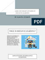 Advantages and Disadvantages of Distance Learning: by Ilalova Gulbanu