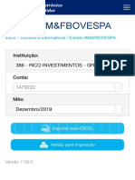 Extrato BM&FBOVESPA CEI Canal Eletrônico Do Investidor