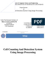 Cell Counting and Detection System Using Image Processing: Mrs.G.Naga Pavani