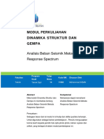 Modul 13 Dinamika Struktur Dan Gempa - Analisa Beban Sesimic Metoda Response Spectrum