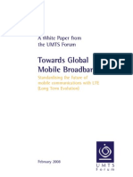 UMTS Forum Towards Global Mobile Broadband LTE White Paper