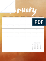 2021 Monthly Calendar