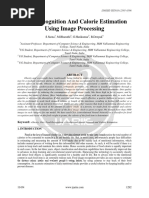 Food Recognition and Calorie Estimation Using Image Processing