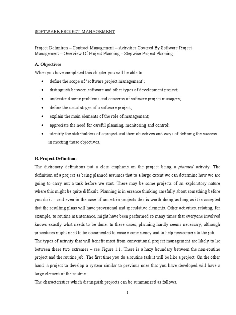 SPM Notes | PDF | Cost–Benefit Analysis | Project Management
