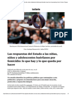 Las respuestas del Estado a las niñas, niños y adolescentes huérfanos por femicidio_ lo que hay y lo que queda por hacer _ la diaria _ Uruguay