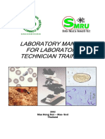 Laboratory Manual For Laboratory Technician Training: 2002 Mae Hong Son - Mae-Sod Thailand