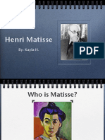 Henri Matisse: By: Kayla H