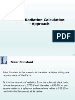 Solar Radiation Calculation - Approach