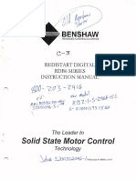 Benshaw RDB6 Series Instruction Manual (Old Starter)