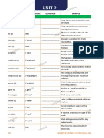 (A2) - Glossary - Grammar and Vocabulary - Unit 9