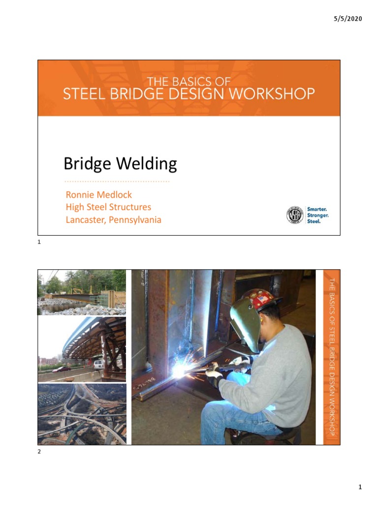Nsba Basics of Steel Bridge Design Part 4a Welding v2 PDF