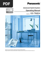 KX-TA824.Operating Manual