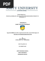 Project Report On: Submitted To Amity University Jharkhand