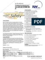 Functional Safety Certified Professional - Level 1 in Accordance With IEC 61508 IEC 61511 Unaccredited