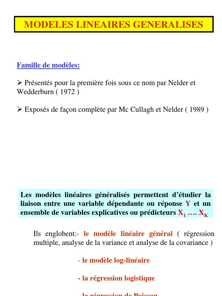 Modèles linéaires généralisés mixte | PDF | Test du χ² | Loi de probabilité