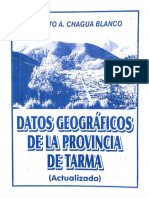 Datos Geograficos Tarma. Ernesto Chagua - Blanco