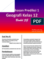 Pembahasan Prediksi 1 Geografi Kelas-12