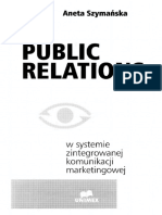 Aneta Szymańska - Public Relations W Systemie Zintegrowanej Komunikacji Marketingowej