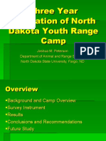 Three Year Evaluation of North Dakota Youth Range Camp
