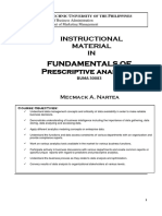 PUP-CBA Prescriptive Analytics Instructional Material