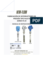 Manual Interruptores de Presión Tipo Paleta New Flow