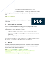 Expressions: 6.1. Arithmetic Conversions