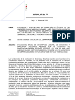 DS Circular 001 Del 14ene2022 Evaluacion Anual Desemp