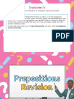 Za HL 954 Prepositions Revision Powerpoint - Ver - 2