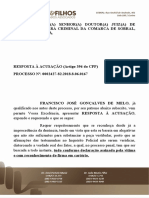 Resposta À Acusação - Francisco Jose Gonçalves