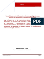 Tema 9. Autonomia Del Paciente y Derechos y Obligaciones