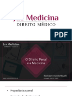 1ª e 2ª Aula - O Direito Penal e a Medicina