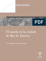 BATISTA, Vera Malaguti - El miedo en la ciudad de Río de Janeiro - dos tiempos de una historia