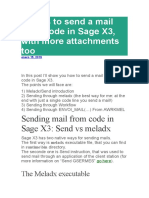 3 Ways To Send A Mail From Code in Sage X3
