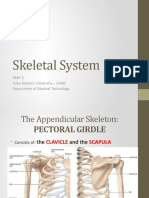 Skeletal System: Cebu Doctors' University - CAMS Department of Medical Technology