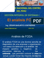 Análisis FODA Universidad Nacional del Centro del Perú