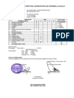 Instrumen Supervisi Administrasi Pembelajaran