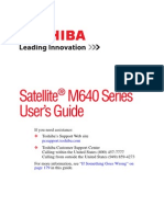 Satellite M640 Series User's Guide