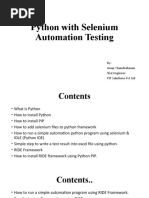 Python With Selenium Automation Testing