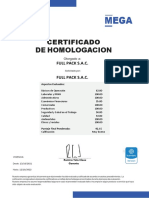 CERTIFICADO DE HOMOLOGACION - DIRECTA FULL PACK