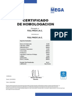 Certificado de Homologacion - Directa Full Pack