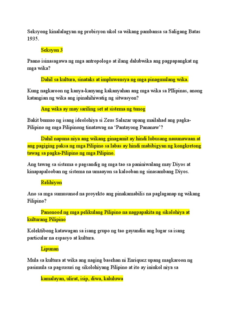 Toaz - Info Filipino Final Exam PR | PDF