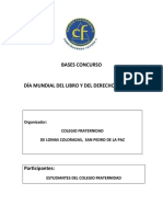 Convocatoria y Bases Día Del Libro 2020 1