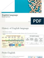 English Language: History and Facts