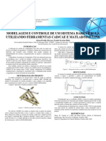 Modelagem e controle de sistema barra e bola utilizando ferramentas CAD/CAE e MATLAB/Simulink